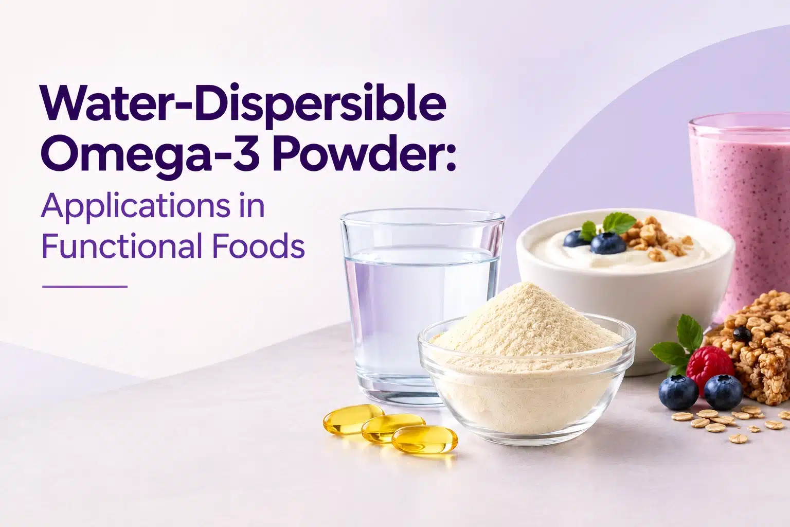Water-Dispersible Omega-3 Powder Applications in Functional Foods